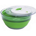 Collapsible Salad Spinner (Clear Top with Outer Bowl)
